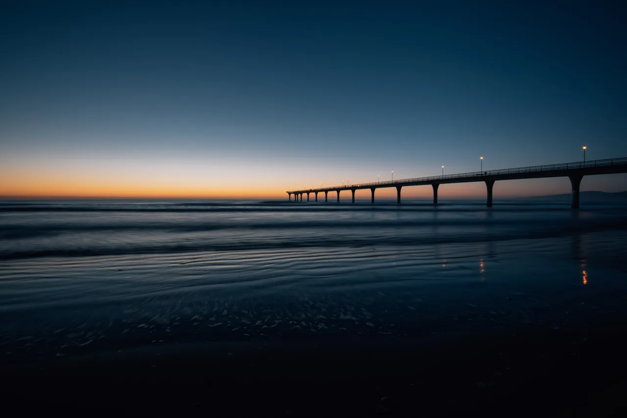 New Brighton Pier, blue hour
